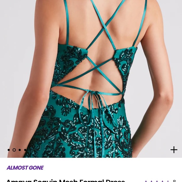 Windsor Amaya burgundy sequin dress size 9 - Picture 5 of 7